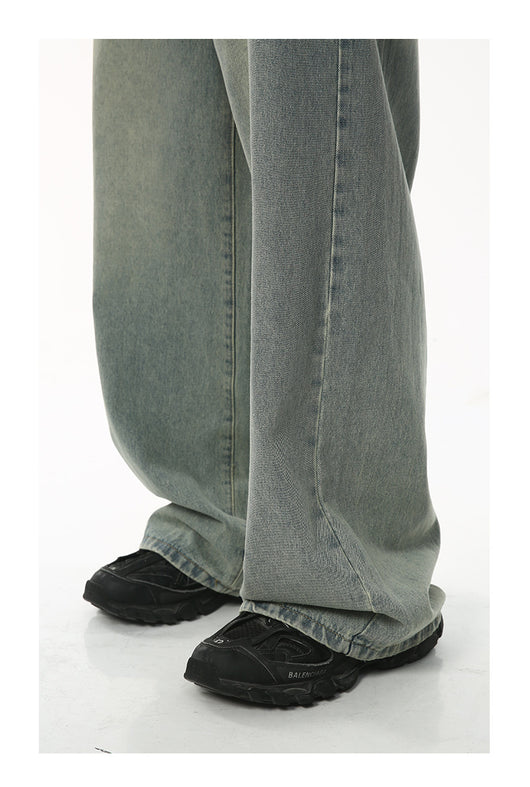 Conjunto de Camisa y Pantalón Oversized Lavado Desgastado en Blanco - Image 17