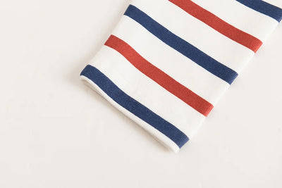 Playera Manga Larga a Rayas Rojo, Blanco y Azul - Image 19