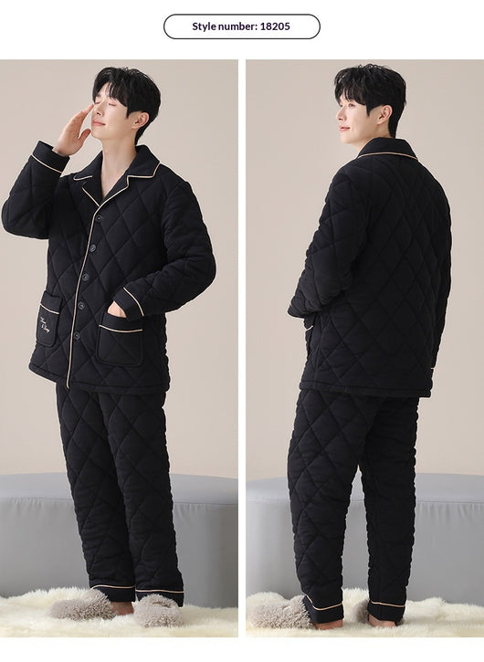 Pijama Acolchado de Tres Capas para Otoño e Invierno - Image 15