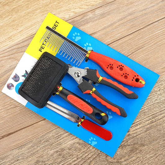 Kit Completo de Aseo Canino: Peine, Cepillo, Cortauñas y Lima - Image 5
