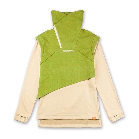 Sudadera Punk Oversized de Cuello Alto Doble Tejido - Image 4