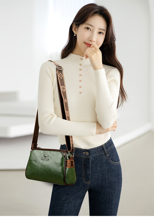 Bolsa Mensajera Retro Reversible de Doble Cara para Mujer - Image 16