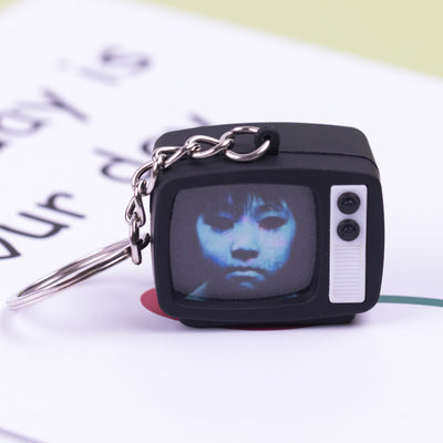 Llavero Miniatura TV Retro Terror Halloween - Accesorio Coleccionable