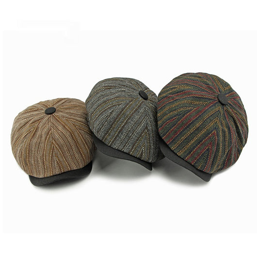 Boina Vintage a Rayas Unisex - Estilo Clásico para Hombre y Mujer - Image 12