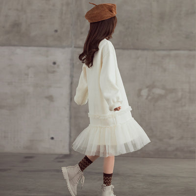 Vestido de Fiesta Infantil Estilo Occidental con Falda Larga de Tul - Image 10