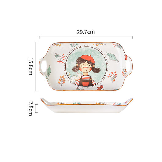 Juego de Platos para Arroz de Cerámica con Diseño de Cuento de Hadas - Image 26