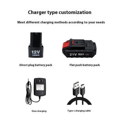 Taladro Eléctrico Multifuncional con Batería de Litio Recargable - Image 12