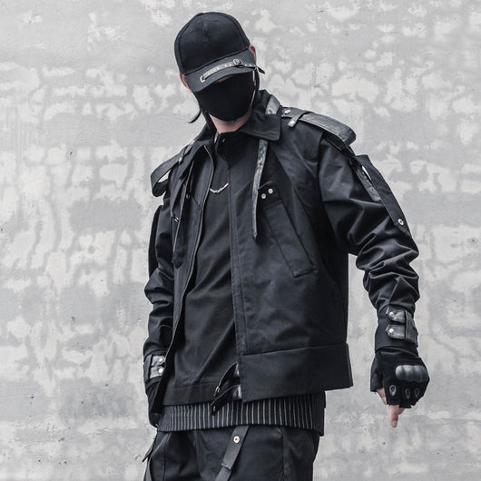 Chaqueta de Motociclista para Hombre con Hombreras Tejidas Reforzadas - Image 10