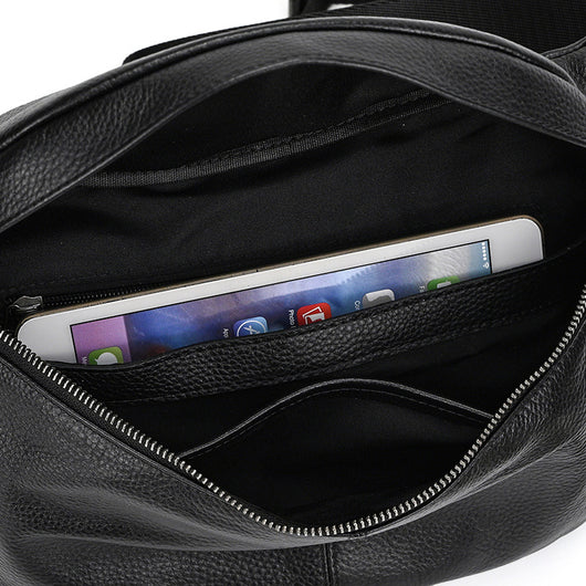 Bolsa de Pecho de Cuero Genuino para Hombre - Grande y Versátil - Image 20