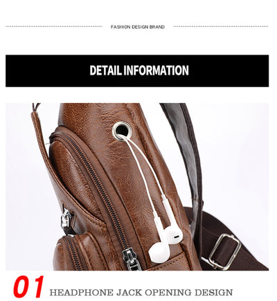 Bolsa Mensajero con Carga USB - Mochila Portátil Inteligente - Image 13