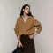 Suéter Polo de Lana Pura Estilo Old Money Relajado