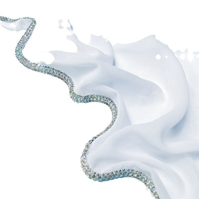Pañuelo Diamante Ligero en Gasa - Colores Sólidos con Cobertura Total - Image 2