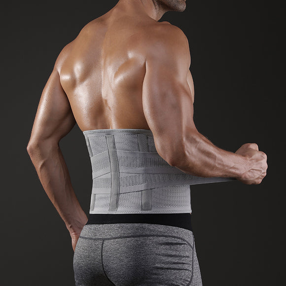 Cinturón de Soporte Lumbar Ajustable para Deportes y Levantamiento de Pesas