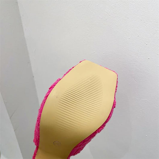 Sandalias y Pantuflas de Tacón Alto Talla Grande - Image 8