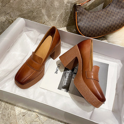 Zapatos Cómodos para Mujer con Tacón Grueso - Estilo Casual Diario - Image 8