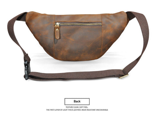Bolsa de Pecho Cuero Crazy Horse Hombre - Cuero Genuino Premium - Image 19