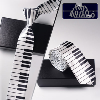 Corbata Angosta Notas Musicales 5cm - Diseño Personalizado Estudiante - Image 47