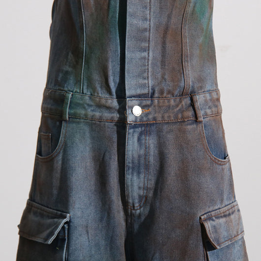 Mono Jumpsuit Camufflaje Spray Color - Enterizo Tubo para Chicas Modernas - Image 4
