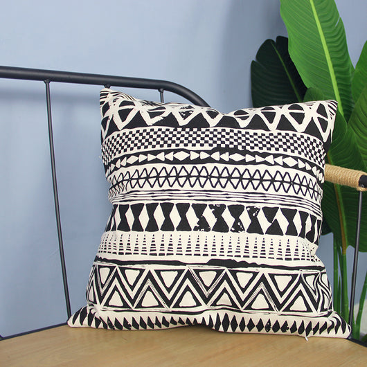 Funda de Almohada de Cuero PU Geométrica Lujo Nórdico - Image 4