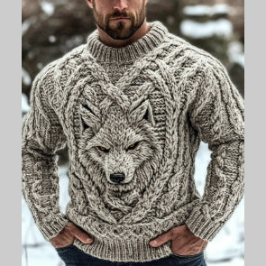 Sudadera Holgada para Hombre con Cuello Redondo y Diseño Estampado - Image 3