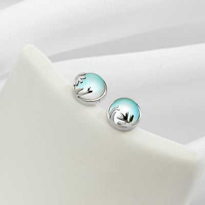 Aretes Aurora del Bosque en Plata Esterlina para Mujer - Image 6