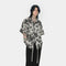 Camisa Retro Estilo Hong Kong Hombre - Manga Corta Suelta Estampada para Verano