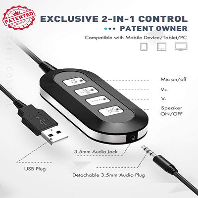 Tarjeta de Sonido USB con Micrófono y Control por Cable - Image 8