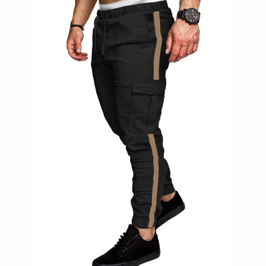Pantalones Deportivos Casuales de Corte Recto con Costuras Otoñales - Image 3