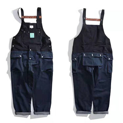 Pantalón Denim de Una Pieza con Detalles Colorblock y Aplicaciones - Image 9