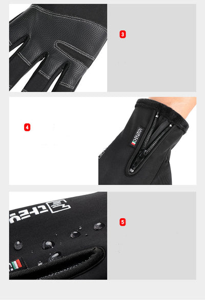 Guantes de Invierno Unisex con Dedos Abatibles, Táctiles e Impermeables para Ciclismo, Pesca y Esquí - Image 13