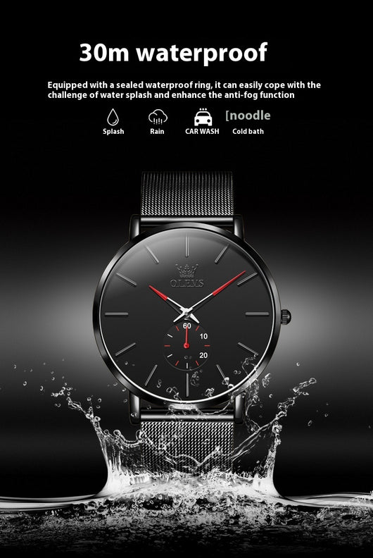 Reloj de Cuarzo Elegante con Hebilla Siamesa - Diseño Minimalista - Image 12