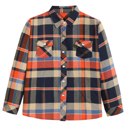 Camisa Suelta de Manga Larga para Niños Talla Grande - Image 3
