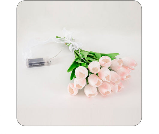 Ramo de Novia Tulipanes con Luces LED Simuladas - Image 6