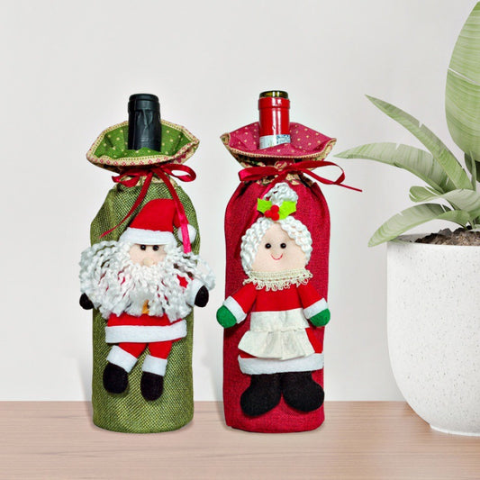 Caja de Vino Navideño con Disfraz Decorativo para Fiestas - Image 2