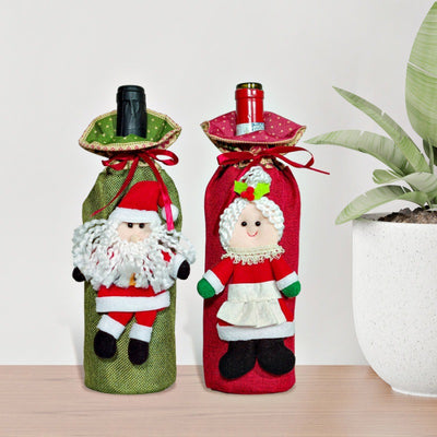 Caja de Vino Navideño con Disfraz Decorativo para Fiestas - Image 2