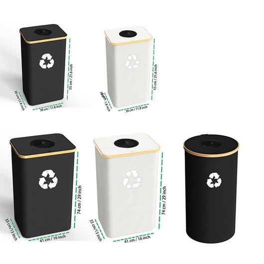 Cesto de Almacenamiento Plegable con Compartimentos para Reciclaje - Image 9