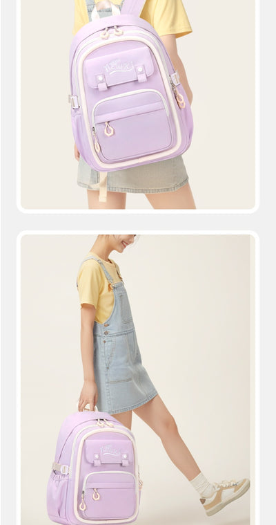 Mochila Escolar Impermeable de Gran Capacidad y Múltiples Compartimentos para Niñas - Image 26