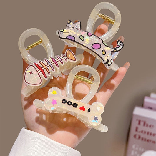 Pinza para Cabello Estilo Cachorro Adorable - Recogido Elegante