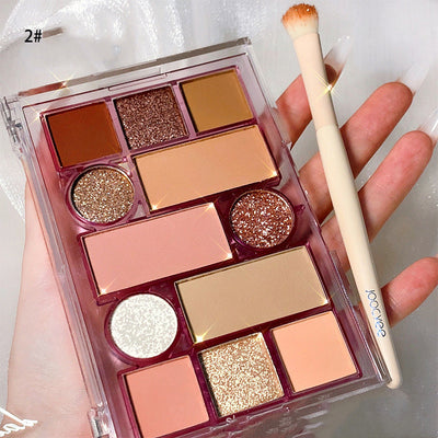Paleta de Sombras de Ojos de Doce Colores Mate y Perlado en Tonos Tierra - Image 12