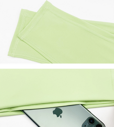 Pantalones Deportivos Talle Alto Moldeador Abdomen Mujer Peach - Image 2