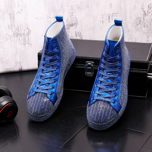 Botas Martin para Hombre con Detalles de Cristal Rhinestone - Image 13