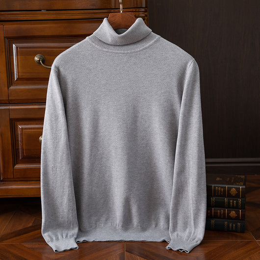Suéter Cuello Alto para Hombre Otoño Invierno - Abrigo Interior Versátil - Image 18