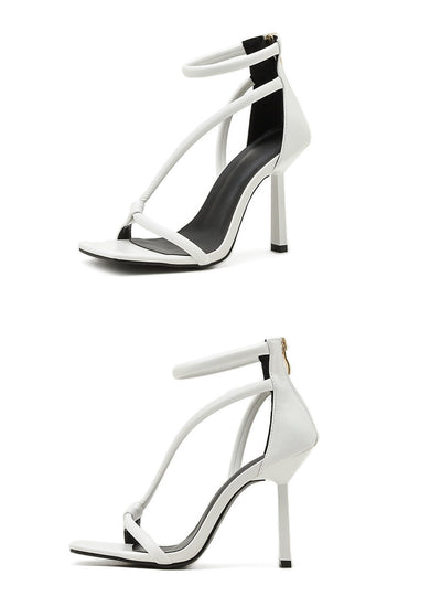 Sandalias Stiletto de Tacón Alto en Colores Sólidos para Mujer - Image 7