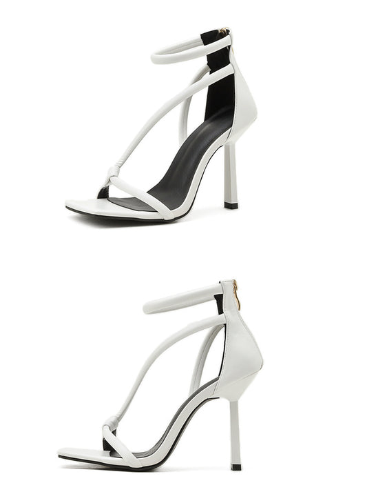 Sandalias Stiletto de Tacón Alto en Colores Sólidos para Mujer - Image 7