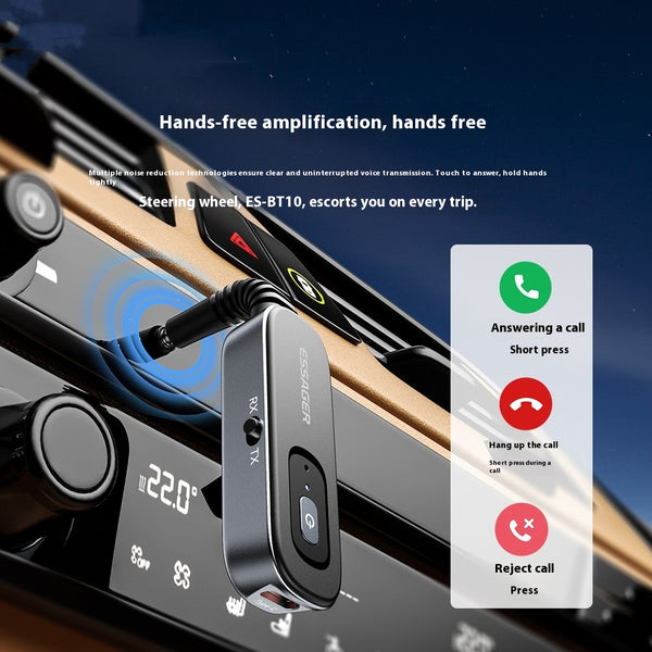 Adaptador de Audio Bluetooth 2 en 1: Transmisor y Receptor