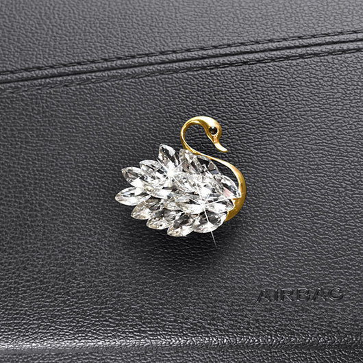 Gancho Decorativo Cisne Diamante para Interior de Auto - Image 4