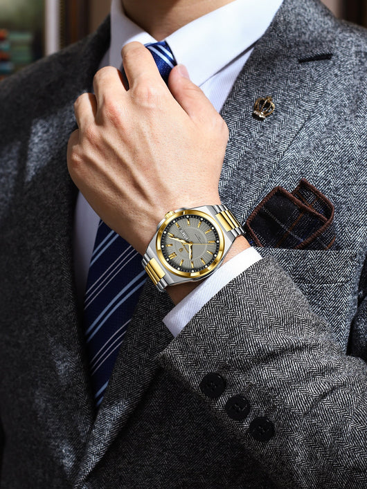 Reloj Minimalista de Aleación para Hombre con Personalización - Image 3