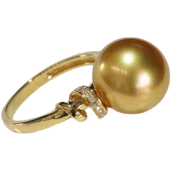 Anillo Plata 925 con Perla Grande de 12mm Brillante para Mujer