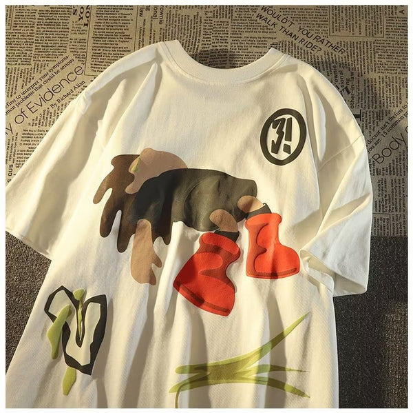 Playera Estampada con Diseño Cartoon para Hombre - Image 8