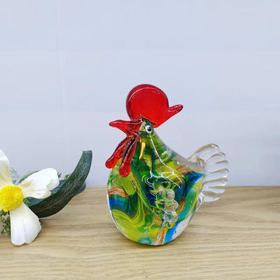 Adorno de Pollo de Cristal Estilo Francés Antiguo para Decoración del Hogar - Image 11